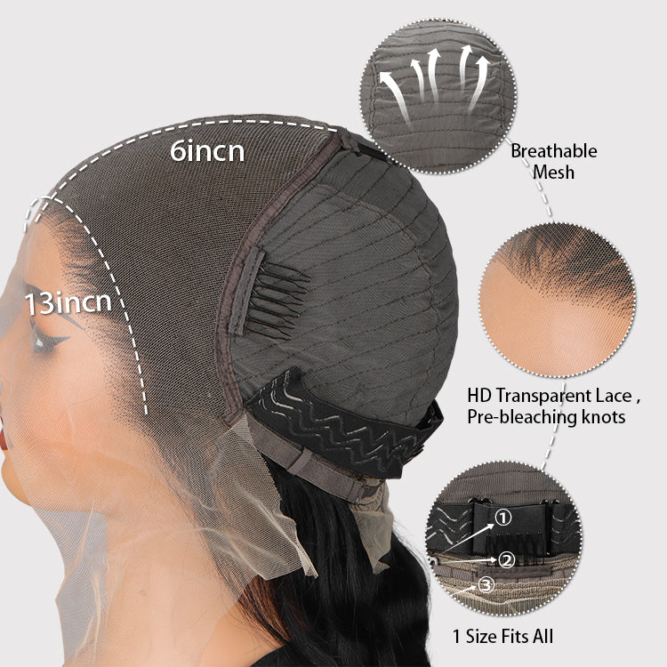 Ginger Brown Color Braided Wigs Human Hair Straight Lace Human Hair Pre-Braiding Natural Wig - Rafarada