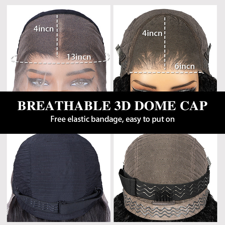 Loose Deep Wave Ombre Brown Lace Front Wig Human Hair Beginner Friendly Natural Hairline - Rafarada