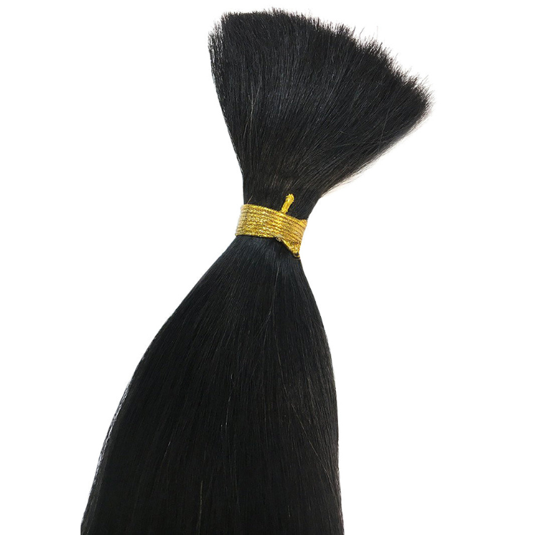 Straight Human Hair Bulk For Braiding Real Hair Extensions For Boho Braids- Rafarada