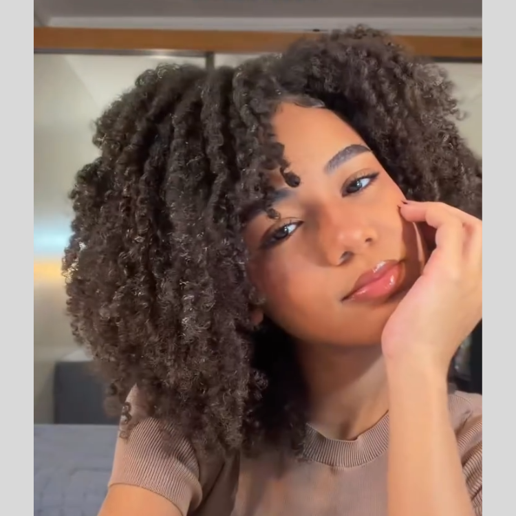 Kinky Curly Lace Front Human Hair Wigs Natural Black Afro Curly Glueless HD Transparent Lace Frontal Wig - Rafarada