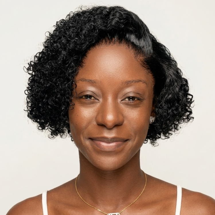 Natural Black Color 3C 4A Defined Spiral Coils Human Hair Wig Glueless Wet and Wave Short Pixie Bob Lace Front Human Hair Wig- Rafarada