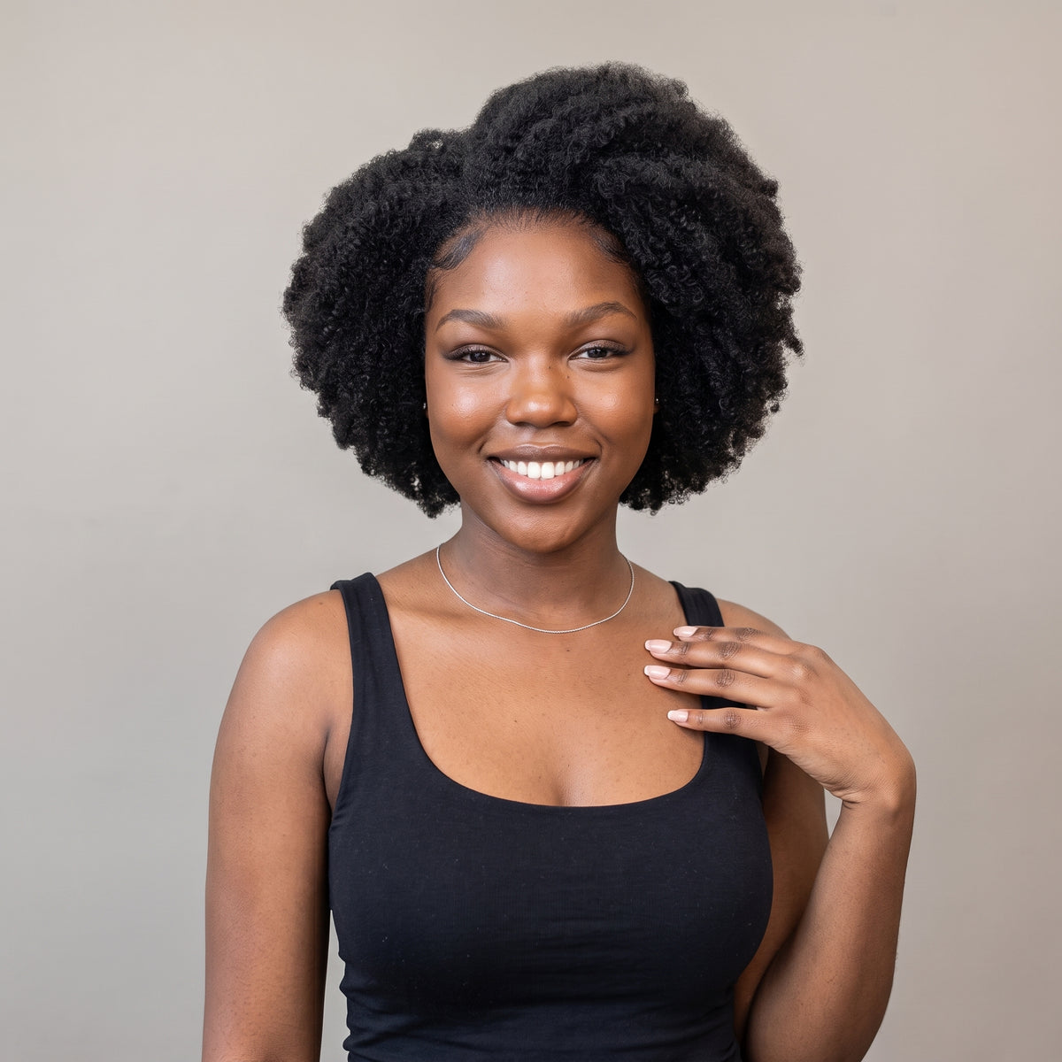 Short Afro Kinky Curly Human Hair Wig Natural Black Glueless 13x4 Lace Frontal Machine Made options - Rafarada