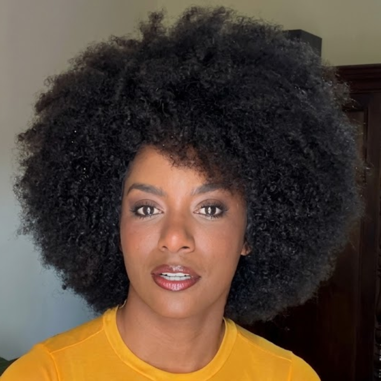 Glueless Natural Black 4C Afro Kinky Blowout Human Hair Wig with Bangs | High Density Fluffy Cloud Curls Voluminous Puff Wig- Rafarada