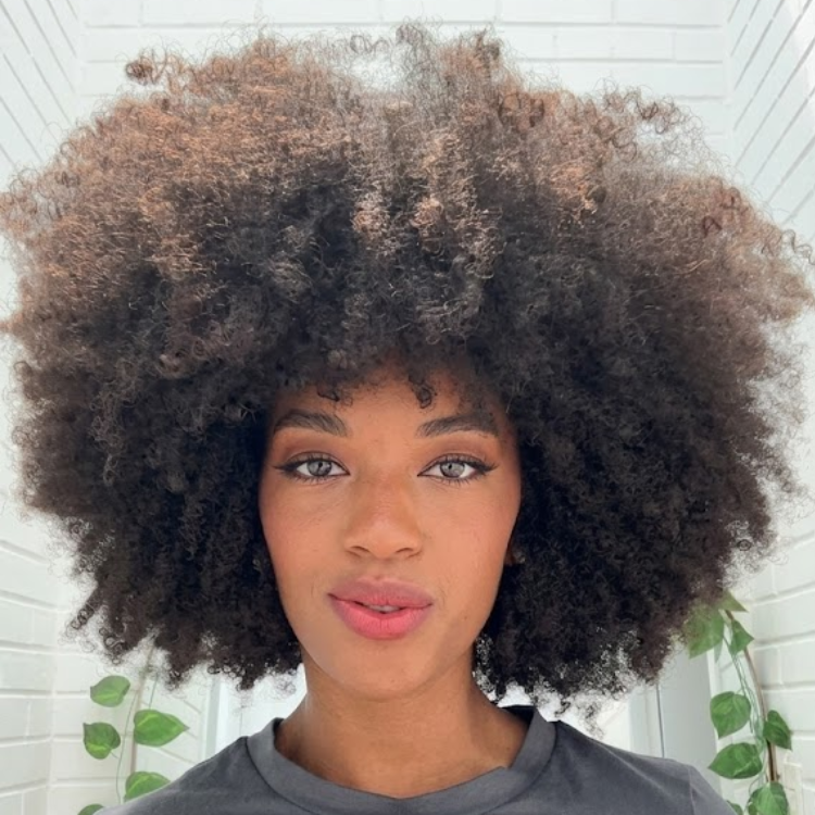 Afro Kinky Coily Human Hair Wig - Glueless Natural Black Voluminous Hair- Rafarada