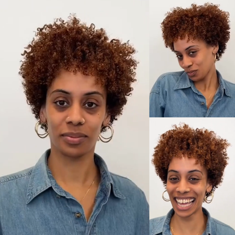 Auburn Brown Short Afro Kinky Curly Pixie Cut Wig – High Elasticity Honey Brown Afro Curly Wig for Black Women- Rafarada