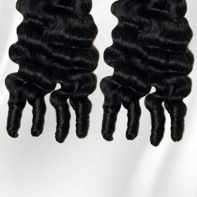 Soft Burmese Curly Human Hair Bundles 2/3/4 Packs Natural Black Bouncy Curl Hair Extensions 100% Human Hair- Rafarada