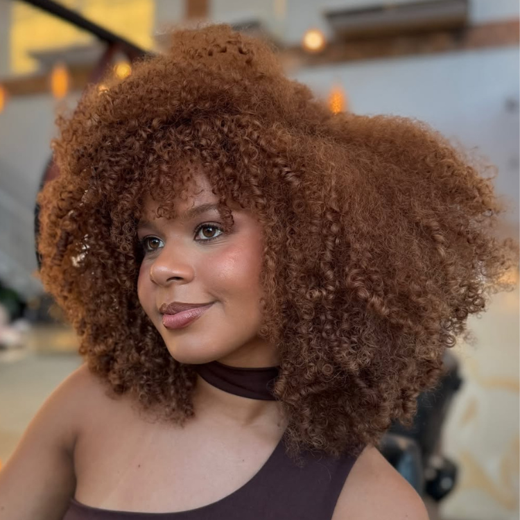 Caramel Brown Afro Kinky Curly Human Hair Wig 220% Density Coily Afro Bob Glueless 100% Human Hair Wigs for Women - Rafarada