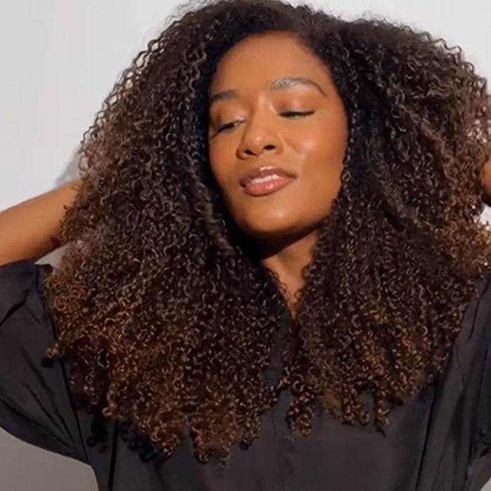 Ombre Dark Brown Color Kinky Curly Wig Big Volume 4A Coily Glueless Lace Front Wig- Rafarada