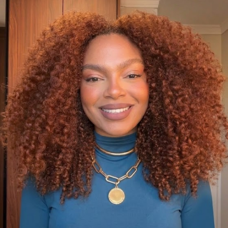 Copper Ginger Brown Kinky Curly Human Hair Wigs for Women Glueless HD Lace Front Wig Pre Plucked- Rafarada