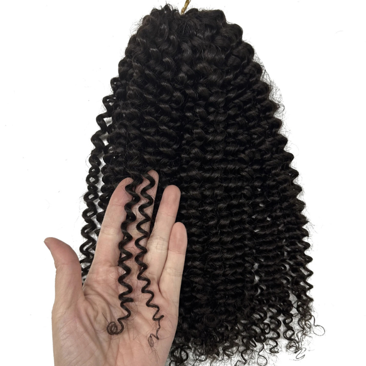 Kinky Curly Crochet Hair 100% Human Crochet Extensions - Rafarada