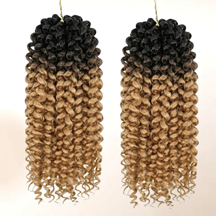 Dark Root Honey Blonde Jerry Curly Human Hair Wig - Rafarada