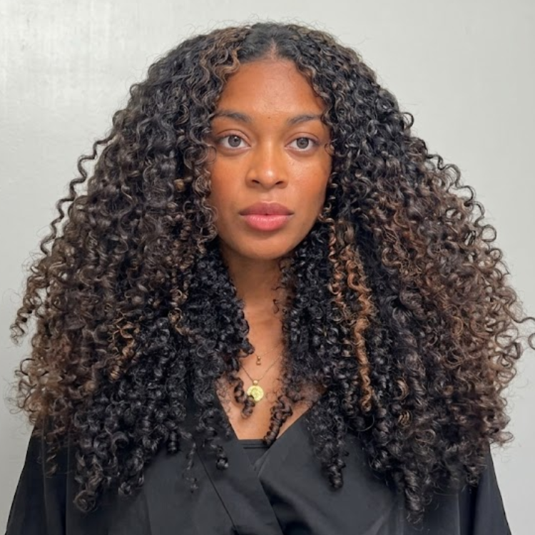 Glueless Deep Curls HD Lace Frontal Human Hair Wig Highlights Natural Black & Espresso- Rafarada