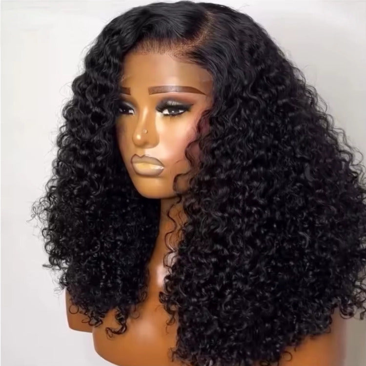Glueless Deep Curly Human Hair Clear HD Transparent Lace Front Wigs - Rafarada