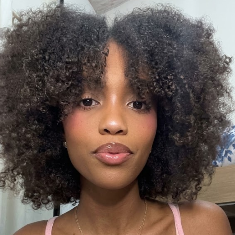 Fluffy Defined Coily Ringlet Human Hair Wig with Curtain Fringe | High Density Wear & Go Off Black Curly Bob Wig- Rafarada
