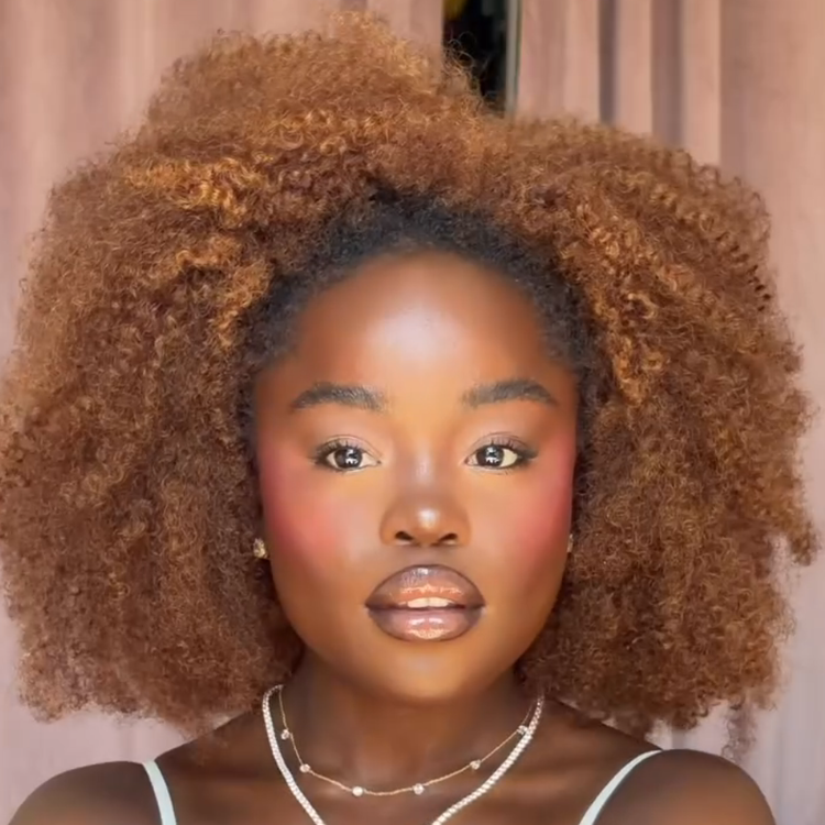 Trending Warm Cinnamon Ginger Blonde Kinky Coily Afro Wig - High Volume, Fluffy Type 4B 4C Curls for Black Women- Rafarada