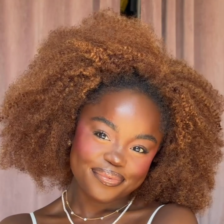 Trending Warm Cinnamon Ginger Blonde Kinky Coily Afro Wig - High Volume, Fluffy Type 4B 4C Curls for Black Women- Rafarada