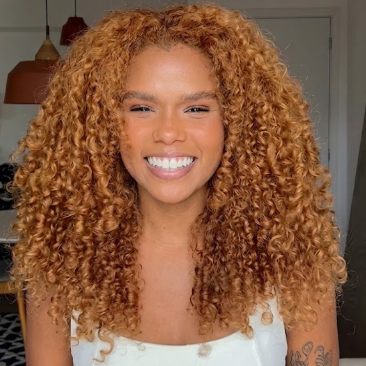 Glueless Golden Honey Blonde Voluminous Afro Kinky Curly Lace Front Wig High Density Bouncy Coily Human Hair Wig- Rafarada