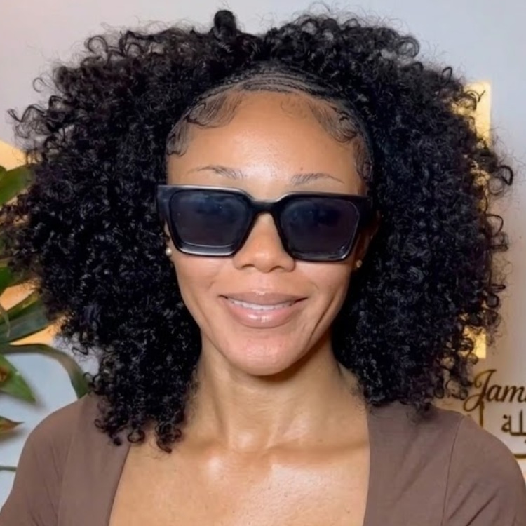 3-In-1 Glueless Kinky Curly Half Wig Pre-Plucked HD Lace Convertible Drawstring Wig - Rafarada