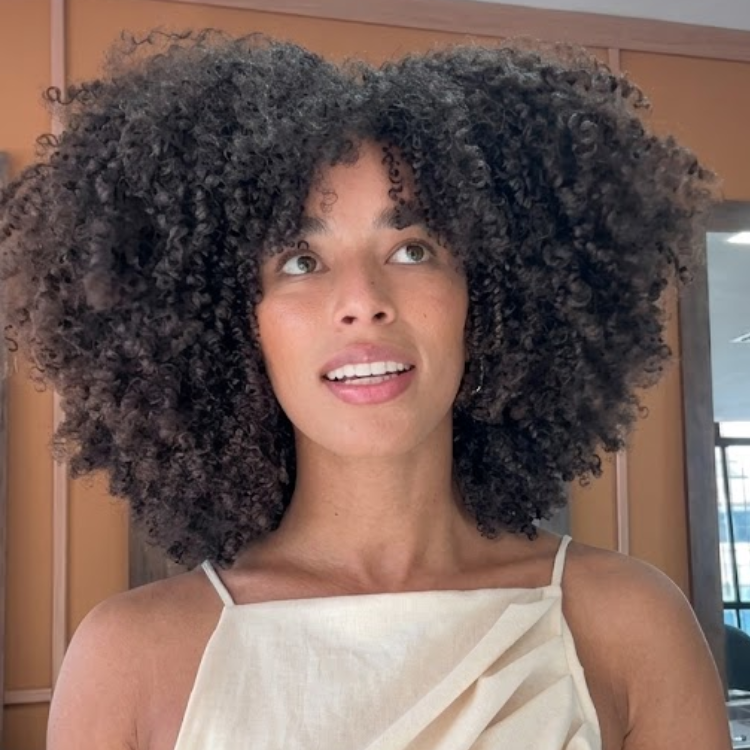 High-Volume Afro Kinky Curly Human Hair Wig - Ultra-Bouncy Short Deep Curly Bob Style with Natural Hairline- Rafarada