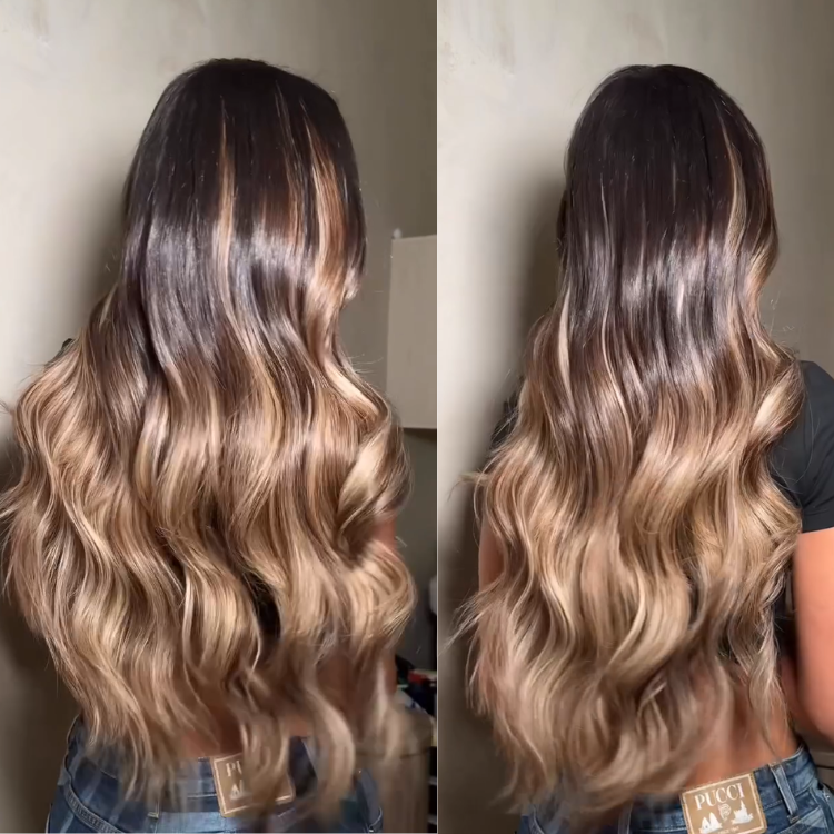 Ash Blonde Balayage Body Wave Lace Front Wig ¨C Soft Bouncy Loose Curls, Dimensional Highlight Human Hair Wig- Rafarada