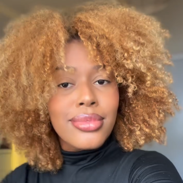Honey Blonde Kinky Curly Afro Wig Throw and Go with Clips for Beginner Friendly - Rafarada