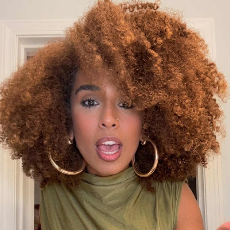 Glueless HD Lace Frontal Wig Honey Brown Afro Kinky Curly Human Hair Pre-plucked- Rafarada