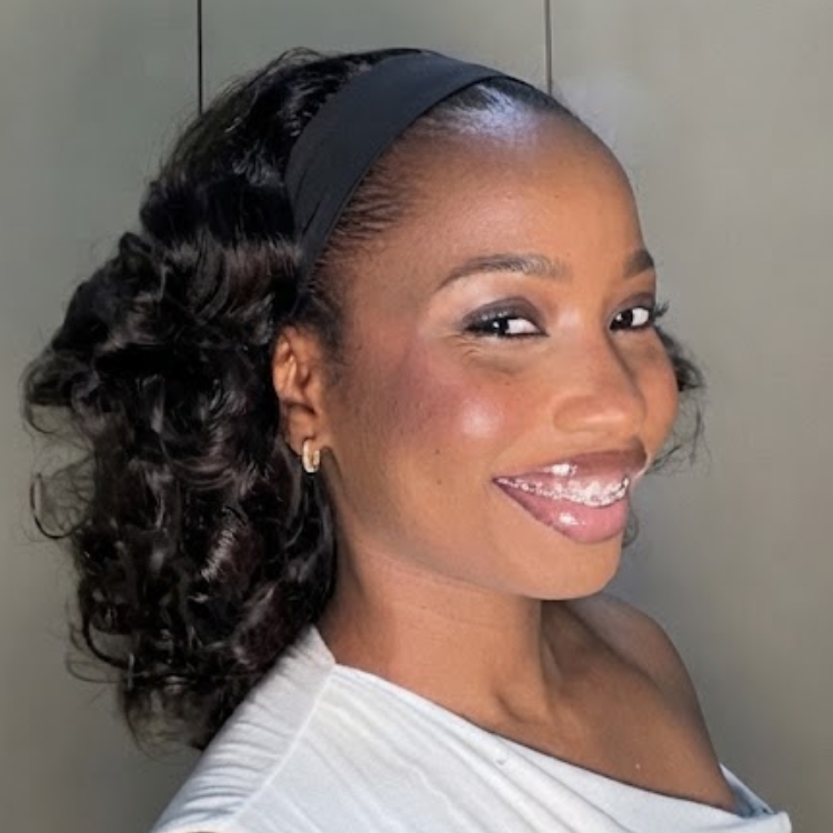 Jet Black Voluminous Curly Human Hair Headband Wig - 1B Color Bouncy Curls - Glueless Wear & Go- Rafarada