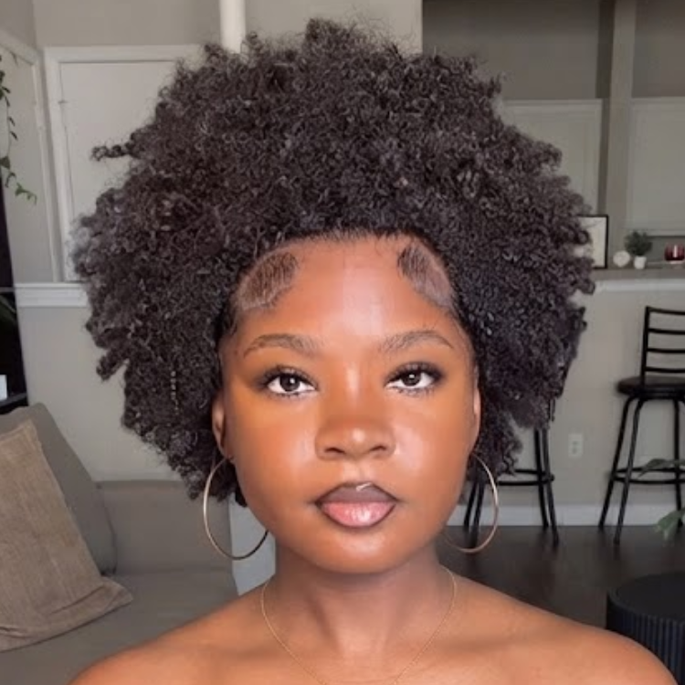 Natural Kinky Coily Short Afro Wig - Voluminous Textured Coils - Natural Black Color - Rafarada