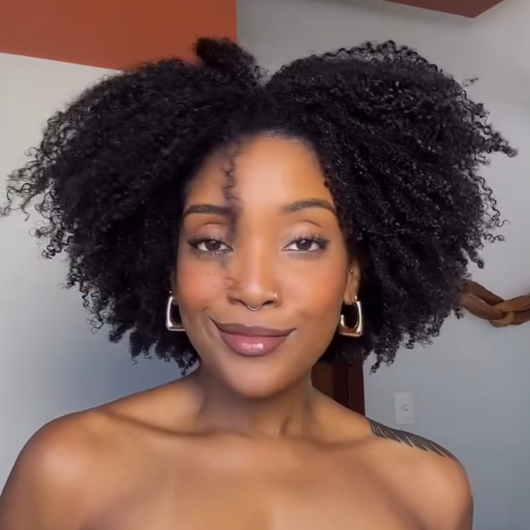 Voluminous Kinky Curly Glueless Human Hair Wig Natural Black Layered Afro Curly Wigs for Women- Rafarada