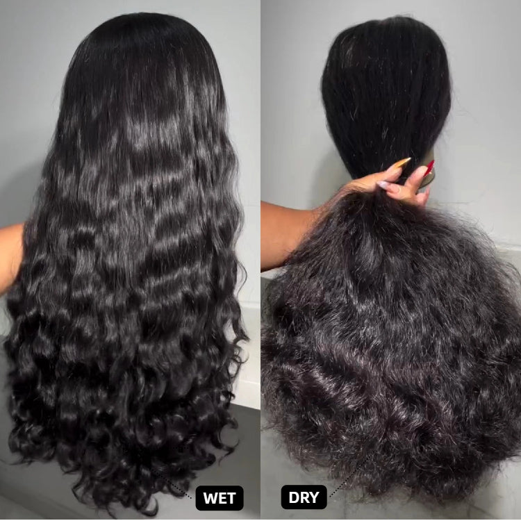 Wand Curls Loose Deep Wave Pre Plucked Hairline HD Lace Frontal Human Hair Wigs - Rafarada