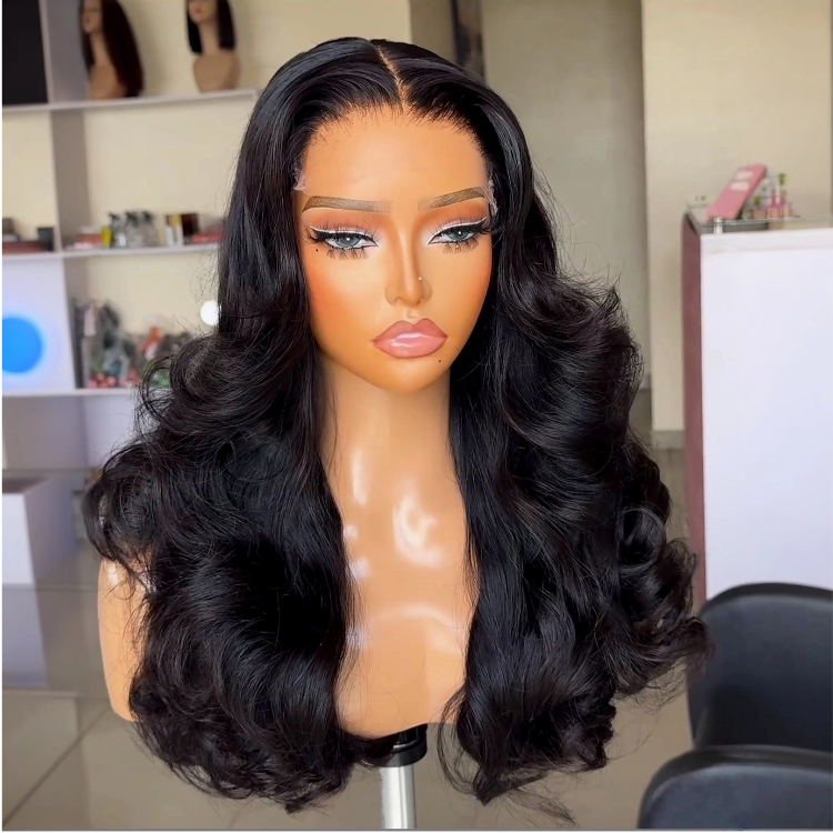 Glueless Loose Wave Lace Front Wigs Raw Nature Wave Wig - Rafarada