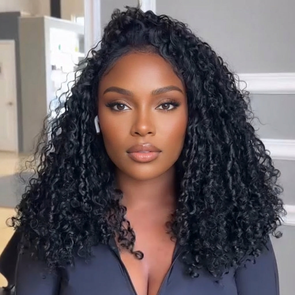 Multi Texture Spiral Curls With Bouncy HD Lace Frontal Thick Curly Hair Glueless Wigs- Rafarada