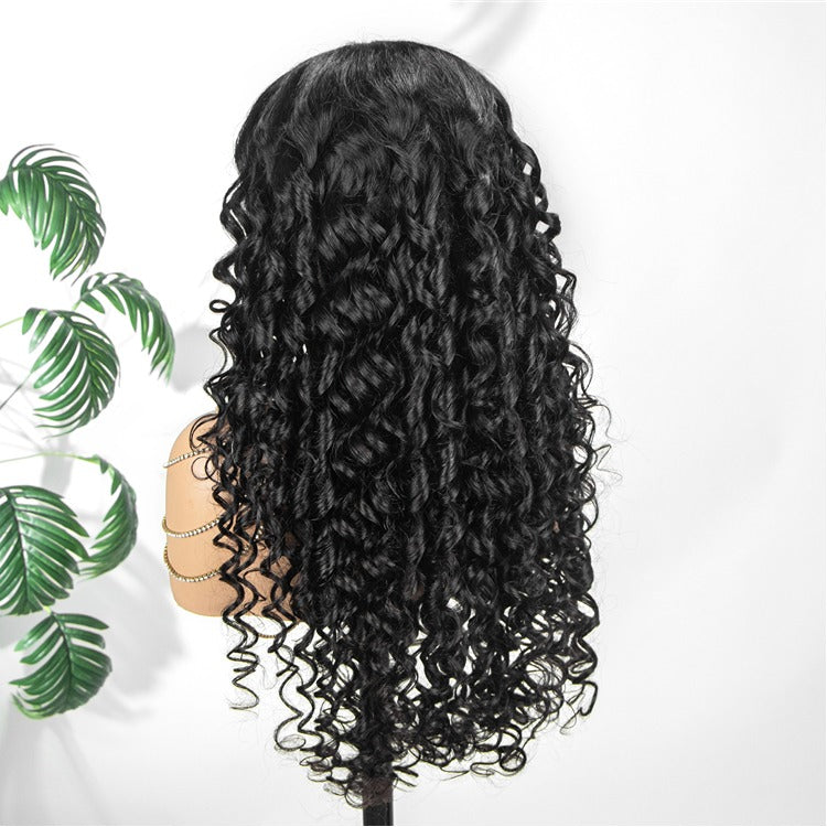 Multi Texture curls With Bouncy HD Lace Frontal Thick Curly Hair Glueless Wigs- Rafarada