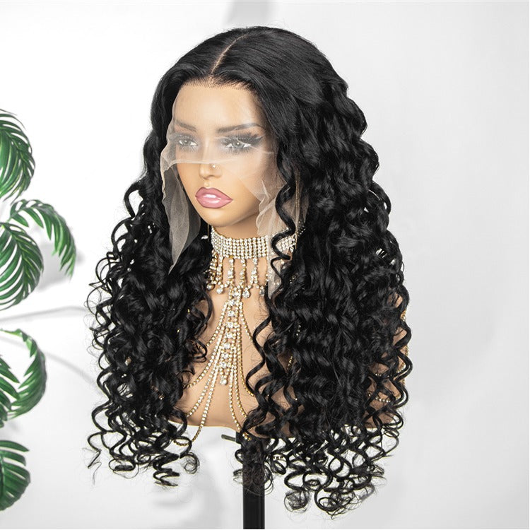 Multi Texture curls With Bouncy HD Lace Frontal Thick Curly Hair Glueless Wigs- Rafarada