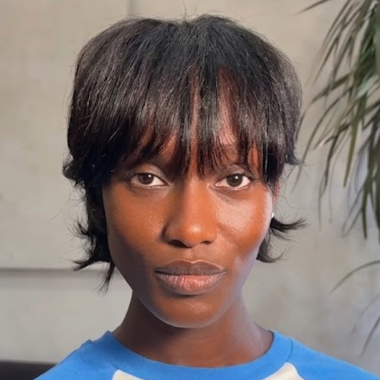 Natural Black Bixie Cut Wig S-Wave Wavy Texture Glueless Short Hair Wig For Women - Rafarada