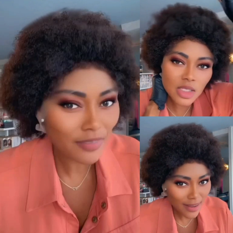 Luxury Natural Black Afro Kinky Coily 4B/4C Texture Human Hair Short Wig - Voluminous & Authentic Look - Rafarada