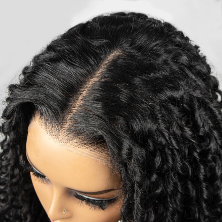 Multi Texture Water Wave With Bouncy Curls HD Lace Frontal Thick Curly Hair Glueless Wigs- Rafarada