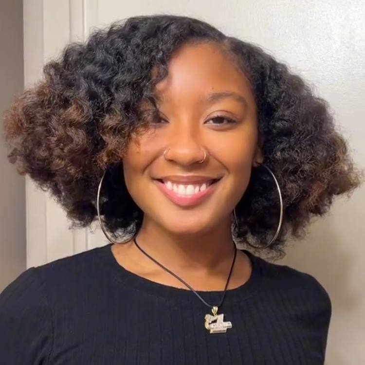 Ombre Caramel Brown to Dark Brown Kinky Curly Bob Wig - Defined Corkscrew Coils- Rafarada