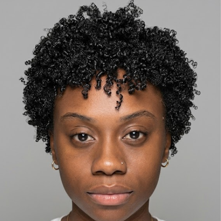 Bouncy Short Afro Kinky Curly Pixie Cut Wig Natural Black Full Lace & Glueless Human Hair Wig - Rafarada
