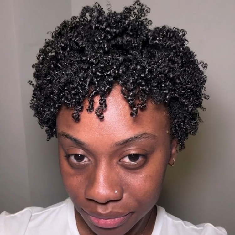 Bouncy Short Afro Kinky Curly Pixie Cut Wig Natural Black Full Lace & Glueless Human Hair Wig - Rafarada