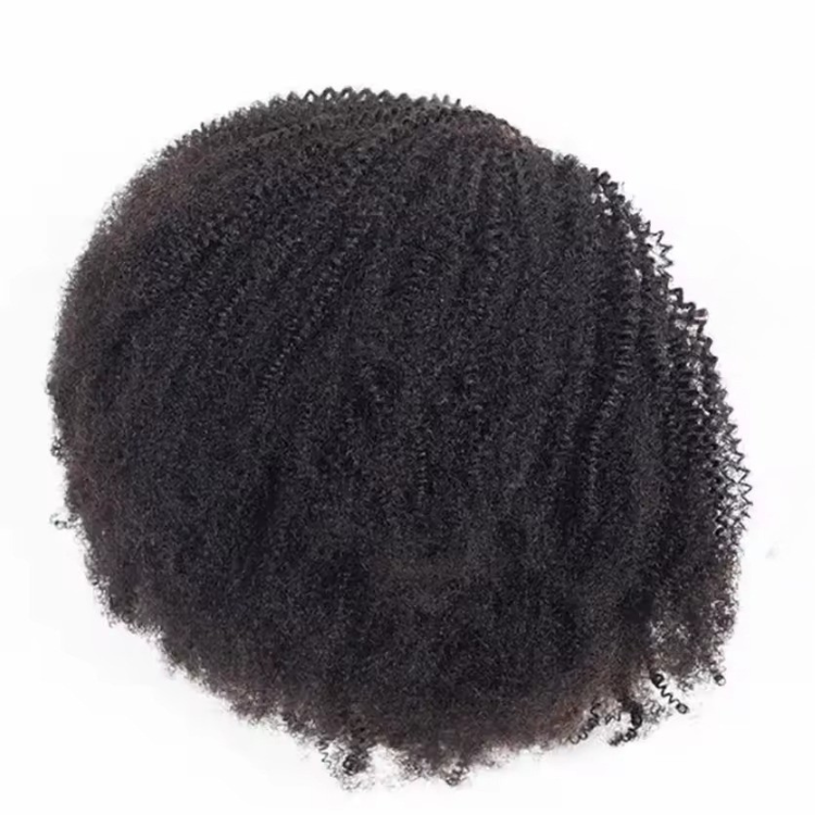 Afro Kinky Curly 3-In-1 Half Wig High Density Glueless Flexi-Fit Drawstring Wig - Rafarada