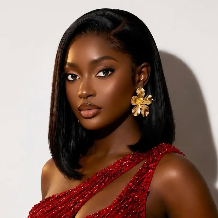 BOB Straight Human Hair Wig Glueless HD Lace Front Human Hair Wigs - Rafarada