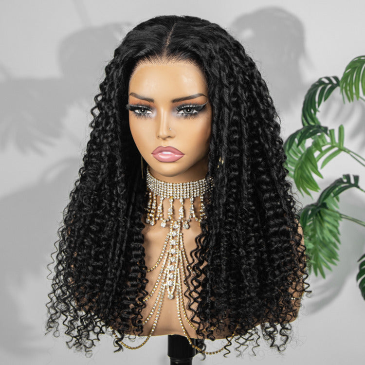 Multi Texture Water Wave With Bouncy Curls HD Lace Frontal Thick Curly Hair Glueless Wigs- Rafarada