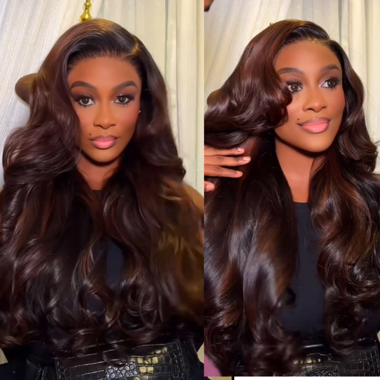 Cooper Highlight Color Raw Loose Wave Human Hair HD Lace Wig - Rafarada
