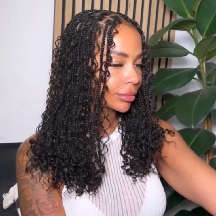 Curly Spiral Coil Wave Human Bulk Hair Extensions For Braiding & Boho Braids - Rafarada