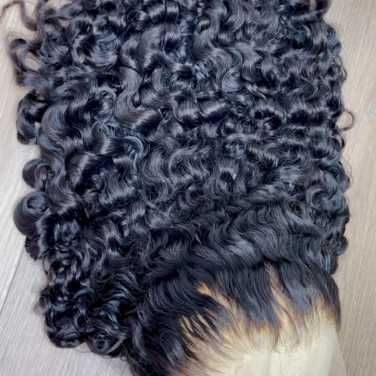 Raw Burmese Curly Wig Transparent HD Lace Frontal Wigs Burmese Curly Human Hair Wig- Rafarada