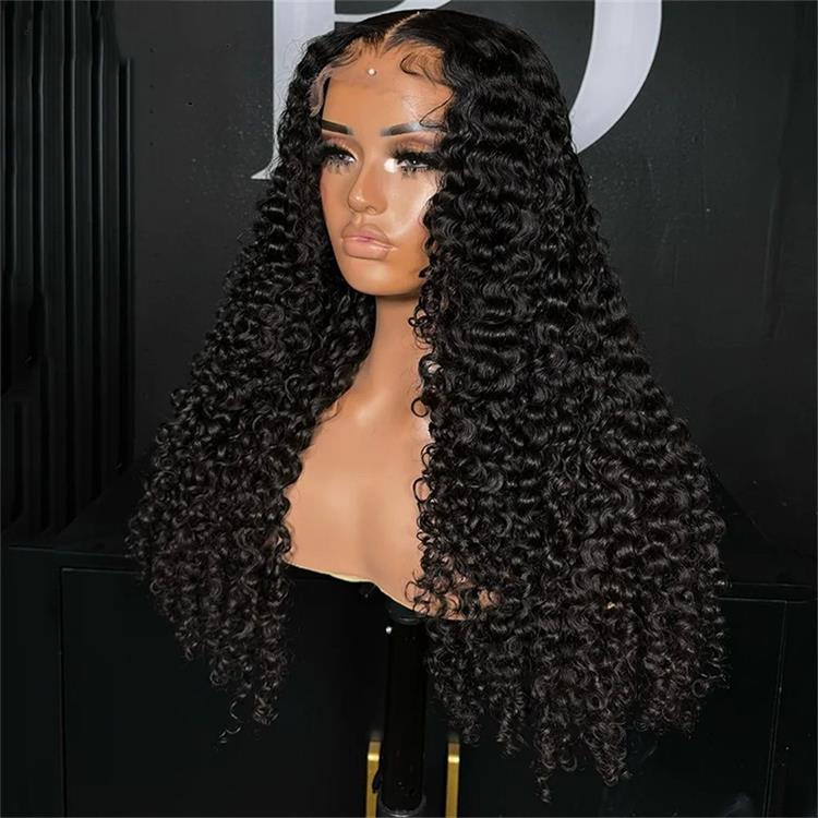 Burmese Curly Glueless Wig Bleached Knots 13x6 HD Lace Front Wear Go Wig - Rafarada