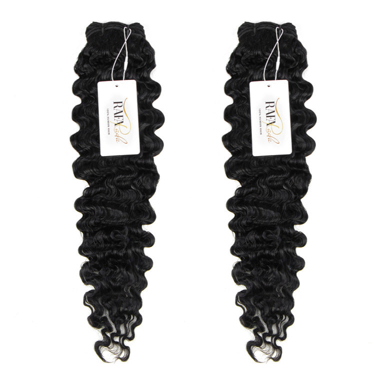 Burmerse Curly Hair Extensions Human Hair 2/3/4 Bundles 100% Human Hair Bundles -Rafarada