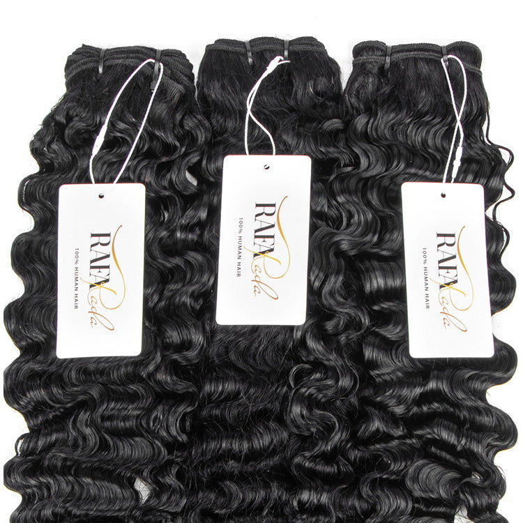 Burmerse Curly Hair Extensions Human Hair 2/3/4 Bundles 100% Human Hair Bundles -Rafarada
