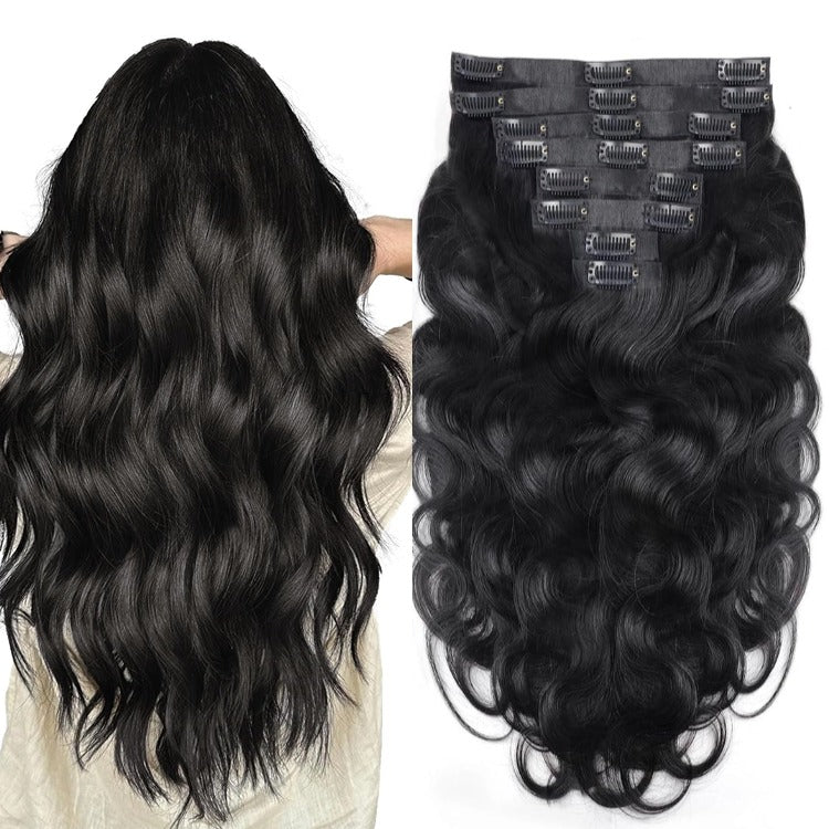 Natural Body Wave Clip-Ins Soft & Thick Instantly Longer Hair- Rafarada